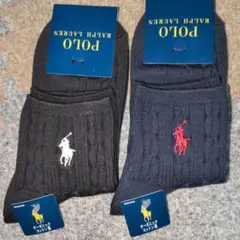 ポロラルフローレン ソックス 2足セット 新品