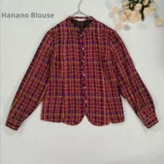 ハナノブラウス/ツイード風ジャケット マルチカラー