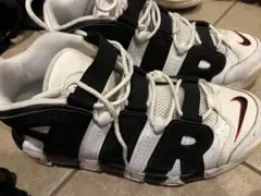 NIKE AIR MORE UPTEMPO ホワイト ブラック　27.5