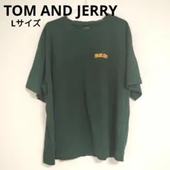 TOM&JERRY Tシャツ ダークグリーン ジェリー プリント Lのサムネイル