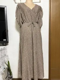 ラグナムーン ドットフラワーカシュクールワンピースS LAGUNAMOON