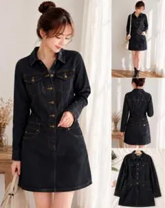MOUSSY デニムジャケット デニムドレス DENIM ワンピース - メルカリ