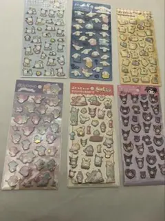 即購入大歓迎♡サンリオ ぷくっとシール ダイソー 6枚セット