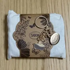 SABON トートバッグ　エコバッグ　サボン　非売品チャーム付き　匿名配送