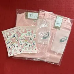 デフリンピックのTシャツ（Mサイズ）&シール　各２枚をセットで
