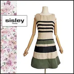 【SISLEY/シスレー】ワンピース　フィット＆フレア　ノースリーブ 　膝丈のサムネイル
