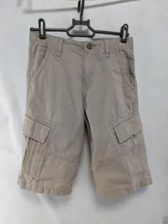 ハーフパンツ　カーゴパンツ　ベージュ　140cm　ユニクロ