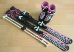 HART DIVA スキー板 黒と紫 ビンディング　ポール付き HART DIVA スキー板 黒と紫 ビンディング ポール付き 楽天市場