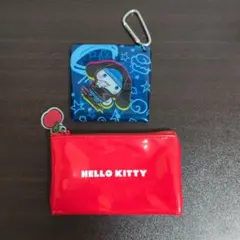 【まとめ売り】シナモロール　HELLO KITTY　サンリオ　ポーチ　赤　青