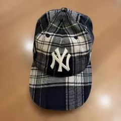New Era ニューヨークヤンキース チェック柄 キャップ