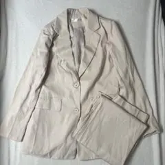 【未着用】CHICKベージュ セットアップ（テーラードジャケット パンツ）