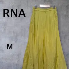 RNA フレアスカート ロングスカート レーヨン混 くすみイエロー 【M】のサムネイル