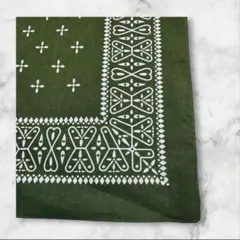 ◆再入荷◆【クロス柄/バンダナ（GR）】ヴィンテージ◆ウエスタン/アメリカン