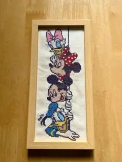 ミッキーマウス アート 文化刺繍キット 昭和レトロ mickey ディズニー