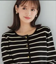 coca 金ボタンニットカーディガン