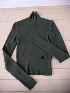 PATOU カーキ タートルネック ニットXS