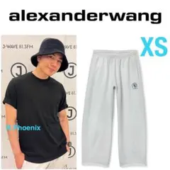 Alexander wang スウェットパンツ 登坂広臣 着用 専用 登坂広臣愛用Alexander Wangロゴスウェットパンツ (Alexander