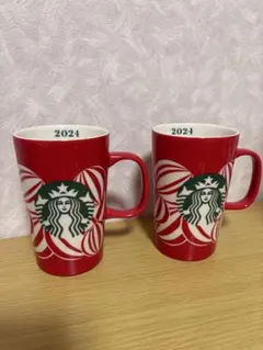 スターバックス 2024 ホリデー限定マグカップ 2個