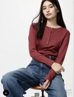 ヘンリーネック Tシャツ