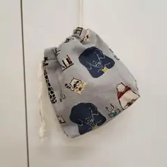 動物柄 巾着袋