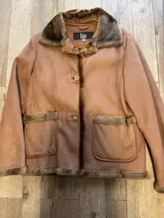 美品　Baios ブラウン ムートンジャケット　Mサイズ