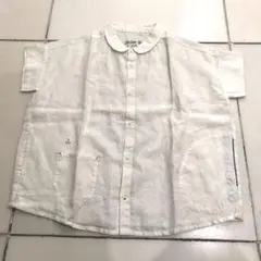 Heritage＆craft リネン 丸襟 ブラウス シャツ 極美品 快晴堂 2のサムネイル