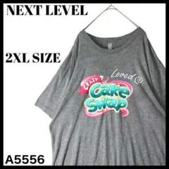 古着 CRAZY Cake Swap Tシャツ ゲーム アプリ グレー 2XL