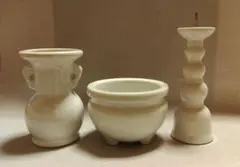 仏具セット　三具足　陶器