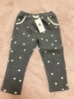 新品未使用　　プチバトー　パンツ裏起毛　80