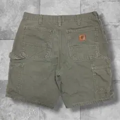 【早い者勝ち】Carhartt ダック地 ペインターショーツ オリーブ　Lのサムネイル