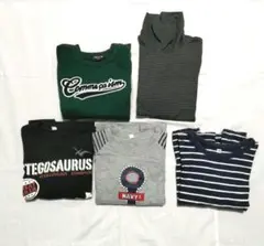 キッズ120センチ【まとめ売り】長袖セーター1枚＋長袖シャツ4枚セット