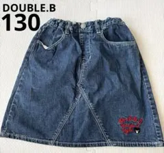 【即購入⭕️】DOUBLE.B ダブルビー デニムスカート　130cmのサムネイル