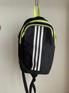 adidas ミニリュック ブラック 蛍光イエローのサムネイル