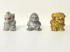 ゴジラ ソフビ　指人形　3体セット　パペット　マスコット