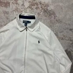 90s ラルフローレン Ralph スウィングトップ デカポニー ホワイト L