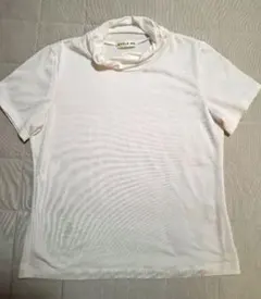 STYLE ME ハイネック 半袖 Tシャツ ホワイト Mのサムネイル