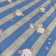 レトロ可愛いキャラクターの布地　約90cm 幅x202cm