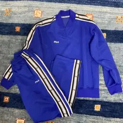 【新品】 FILA フィラ　ジャージ上下　セット　Lサイズ 青ジャージ