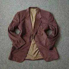 vintage テーラードジャケット バーガンディ 古着 シティーボーイ モード