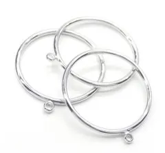 本ロジウム カン付きリング9号 3つセット