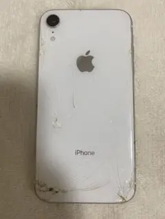 Apple iPhone XR ホワイト ひび割れありジャンク品