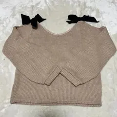 one way レディース トップス ベージュ ニット セーター 長袖