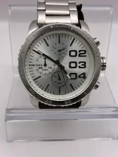 DIESEL ディーゼル 良品 腕時計 メンズ クロノグラフ シルバー 稼働品