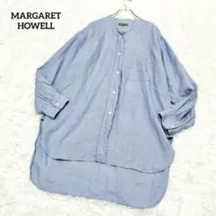 美品✨LE PHIL 定価3万 リオペルストライプブラウス ピンタック ブルー