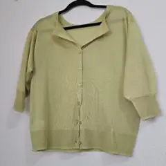 chocol raffine robe グリーンカーディガン F