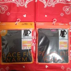 PEACE FIT 長袖タートルネック Lサイズ＆８分袖Mサイズ　レディース