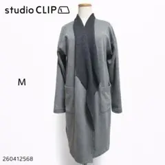 ★美品★studioCLIP スタジオクリップ コート グレー ロング Mウール
