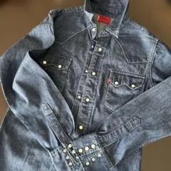 Levi's ダークデニム ボタン付きシャツ LADIES-SMALL