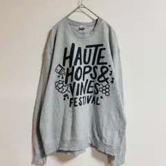 輸入古着 PORT&CNMPANY フロントプリント トレーナー スウェット