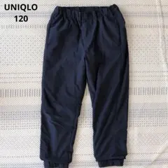 暖パン ロングパンツ ネイビー 裏起毛